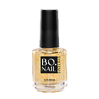 BO.NAIL Nourish, 15ml - живильна олія із золотими пластівцями та вітаміном B5.