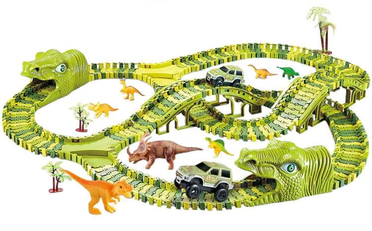Гоночна траса автотрек Парк Динозаврів Kruzzel Dino Park 271 елементів