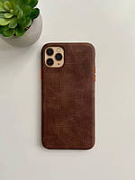 Чохол Leather Croc Case для iPhone 11 Pro Max / Кожаный чехол айфон 11 про макс