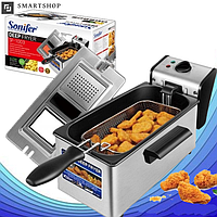 Фритюрница электрическая Sonifer Deep Fryer SF-1003, аппарат для жарки во фритюре, электрофритюрница