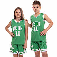 Дитяча баскетбольна форма NBA Boston Celtics No11 Irving (зріст 120-165 см, зелена)
