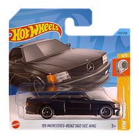 Машинка Базова Hot Wheels '89 Mercedes-Benz 560 SEC AMG Turbo 1:64 HKG45 Black 1шт