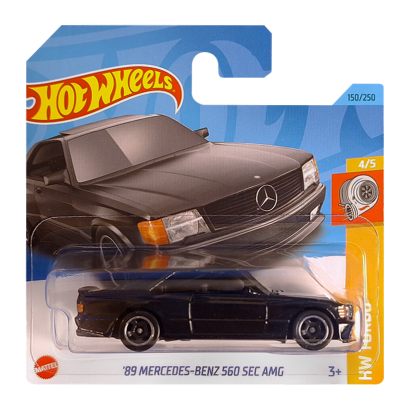 Машинка Базова Hot Wheels '89 Mercedes-Benz 560 SEC AMG Turbo 1:64 HKG45 Black 1шт