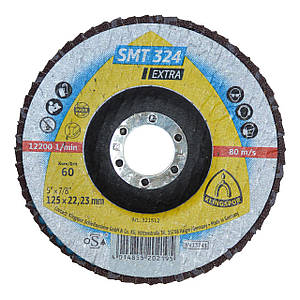 Круг пелюстковий тарілковий 125 №60 SMT 324 Extra опуклий