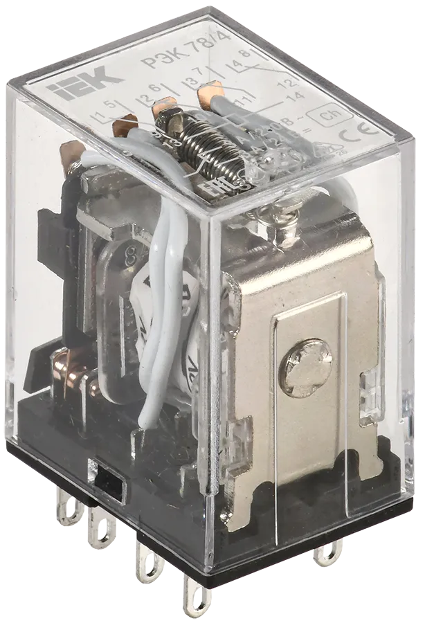 Проміжне реле 3А 4к 12V DC MY4 [RRP20-4-03-012D] РЭК78/4 УЕК, фото 1