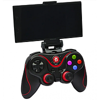 Беспроводной Bluetooth джойстик Gen Game V8 Чёрный с красным