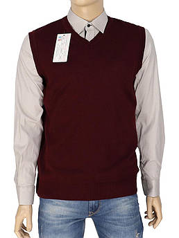 Жилет чоловічий бордовий Turhan 01 Bordo