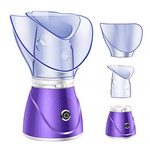 Парова сауна для обличчя, інгалятор 2 в 1 Professional Facial Steamer BY-1078 Osenjie Фіолетова