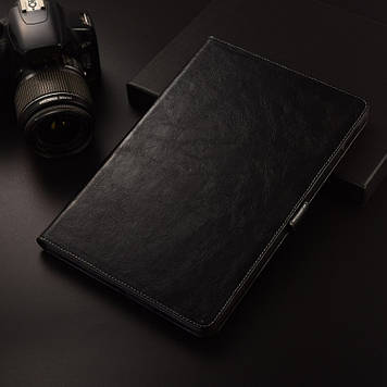 Чохол для Galaxy Tab S3 9.7" з натуральної шкіри протиударний вологостійкий книжка з підставкою "GRAVITY" Чорний