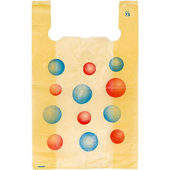 Пакет великий поліетиленовий з малюнками Шарика або Мака №5 в упаковці 100 штук