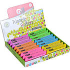 Гумка трикутної форми в різних кольорах С02155 в упаковці 36 шт, фото 2