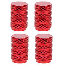Захисні ковпачки на ніпель автомобіля 3Stripes Classic Red (4 шт.), фото 4