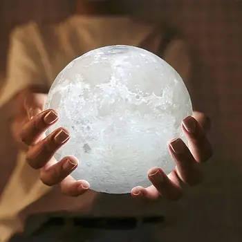 Настільний 3D Світильник-нічник Magic Moon Light Lamp
