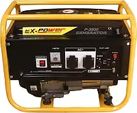 Бензиновий генератор EX-POWER P-3500, однофазний 220 V, 50 Hz, 3.5KVA(2500W)