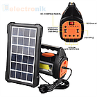 Потужний ліхтар на сонячній батареї та повербанком YT-C05 Радіо, MP3, Bluetooth і 3 лампочки., фото 3