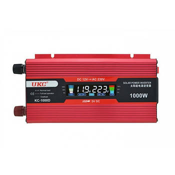 Перетворювач напруги AC/DC UKS 1000W з LCD дисплеєм