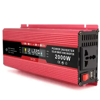 Перетворювач напруги AC/DC UKS 2000W з LCD дисплеєм