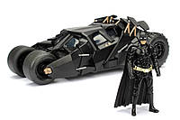 Машинка металлическая Jada Batman 2008 Темный рыцарь с фигуркой Бэтмена 1:24 (253215005)