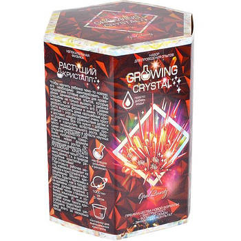Набір для проведення дослідів Зростаючий кристал GROWING CRYSTAL рус. GRK-01-01..08 ДТ-СО-16-43 Досліди з кристалами