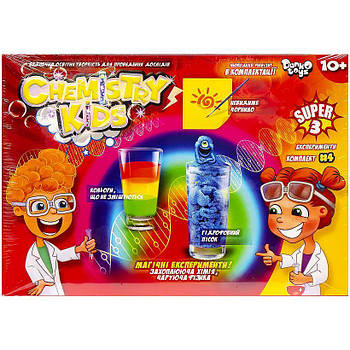 Набір для проведення дослідів CHEMISTRY KIDS економ укр. CHK-02-02U ДТ-СО-16-06 Професор та фокусник