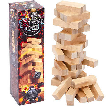 Настільна розвиваюча гра Extreme Tower XTW - 01-01U ДТ-ЛА-06-30 з дерев'яних брусочків Сімейна настільна гра