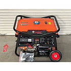 Бензиновий генератор Luotian R7500E, однофазний 220 V, 50 Hz, 5000 W мідна обмотка, фото 4