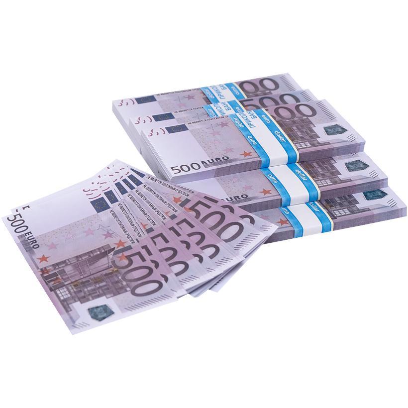 Сувенірні гроші 500 Євро в упаковці 80 штук, фото 1