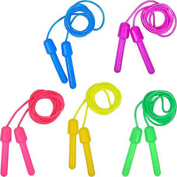 Скакалка кольорова пластикова довжина 2,75м D4,5мм 14-124