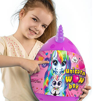 Набір креативної творчості у вигляді пластмасового яйця Unicorn Surprise Box USB-01-01U ДТ-ГО-09273 15 в 1