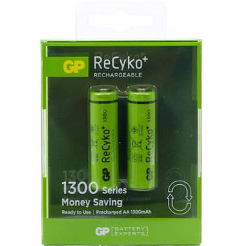 Акумулятор АА GP NiMH 130AAHСE-2GBE2 ReCyko+ 1300 mAh GP-186493 в упаковці 2 штуки