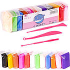 Пластилін-моделін для ліплення на 12 кольорів із 3 шпательками в наборі, фото 10