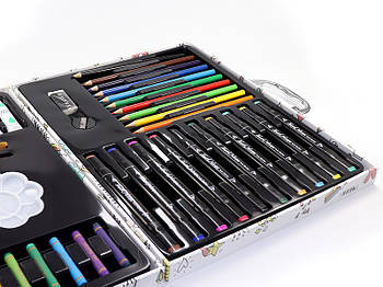 Подарунковий художній набір для малюнка та ескізів 50 предметів