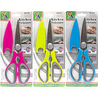 Универсальные кухонные ножницы для мяса и рыбы Цветные К-33 2484-32 в упаковке 3 шт