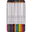 Набір кольорових художніх олівців 12 кольорів у металевій коробці Marco в упаковці 12 шт, фото 3