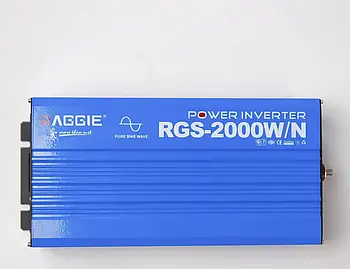 Перетворювач напруги RAGGIE з ЧИСТОЮ СИНУСОЇДОЮ 12V-220V 2000W