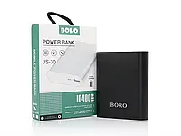 Внешний аккумулятор Power bank 10400mAh Boro JS-30