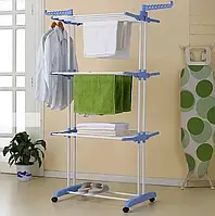 Вертикальная сушилка для белья до 50 кг Garment rack with wheels складная