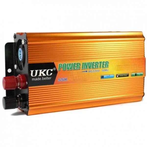 Перетворювач інвертер AC/DC 1500Вт 12В UKC SSK-1500W