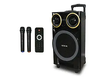 Акустична переносна колонка ZXX-9191 60Вт 12" 67х38х32см TWS/FM/USB/TF/SD/BT/REC/LED/2MIC