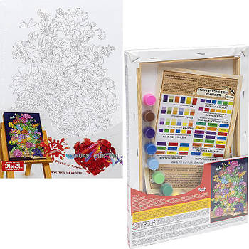 Розпис на полотні Canvas Painting 21см*31см ДТ-ТОВ-09305 Розфарбовування контурних картин фарбами