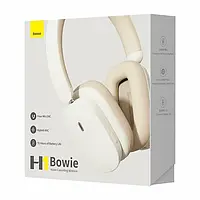 Навушники Baseus Bowie H1 Noise-Cancelling Wireless Headphones Creamy-White