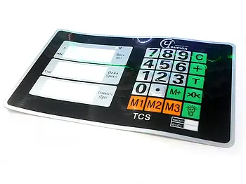 Наклейка на кнопки клавіатури голови платформних ваг KEY-01113