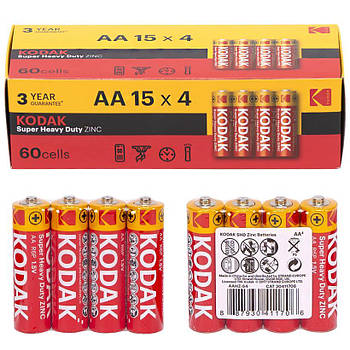 Міні пальчикова батарея на 1,5V KODAK R-03 AAА в упаковці 60 штук