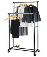Вешалка-стойка для одежды Double Bar Rack High складная 00036