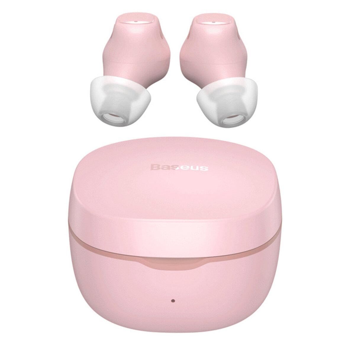 Бездротові навушники Baseus Encok True Wireless Earphones WM01 Pink lly
