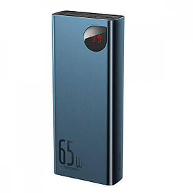 Зовнішній акумулятор Baseus Adaman Metal Digital Display Quick Charge Power Bank 20000mAh 65W Blue lly