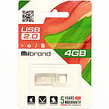 Flash Mibrand USB 2.0 Shark 4Gb Silver, фото 2