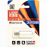 Flash Mibrand USB 2.0 Cougar 32Gb Silver, фото 2