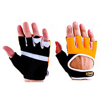 Перчатки атлетические черно-оранжевые Ronex RX-01, размер S