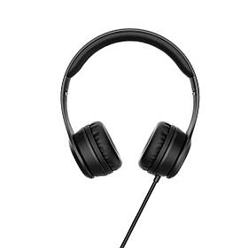 Навушники HOCO W21 Graceful charm wire control headphones Black ly